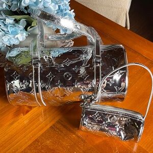 🔥Silver Designer monogram Women's Bag Set ( large bag only)